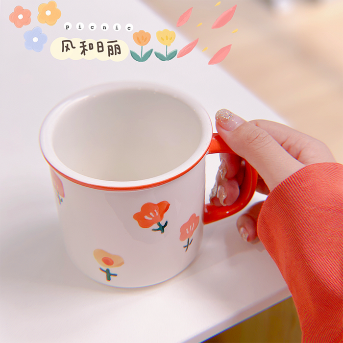 Hand-Painted Milk & Coffee Mug