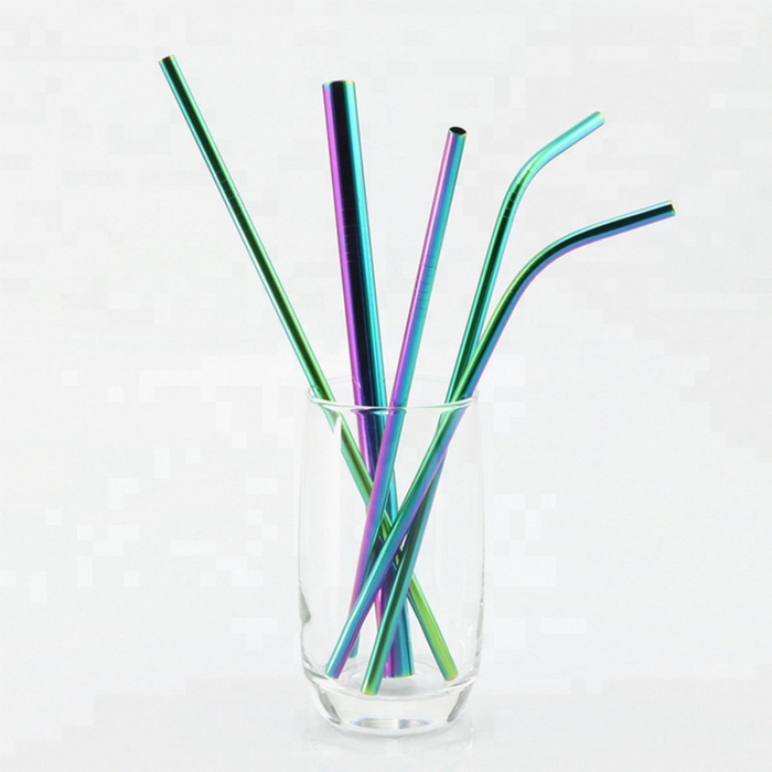 Stainless Steel Metal Straws With Size Variety