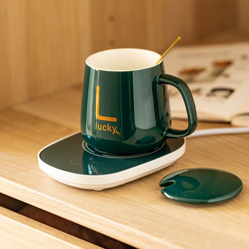 Office Mug With Heating Base & Gift Box - Grafton Collection