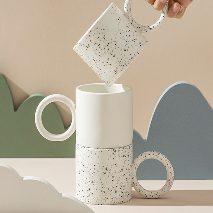 Ring-Shaped Ceramic Mugs - Grafton Collection