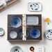 6 Piece Blue Dinnerware Set - Grafton Collection
