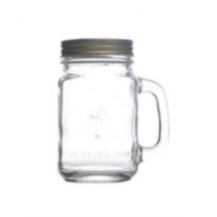 Glass Mason Jar With Cover & Handle - Grafton Collection