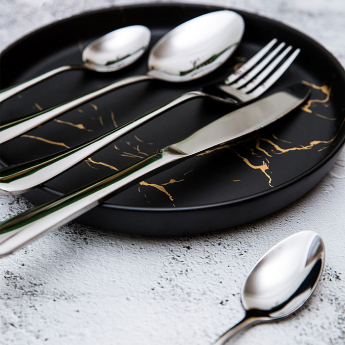 Stainless Steel Flatware Set - 16 Pieces