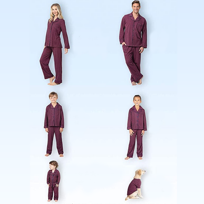 Dotted Pattern Pajamas Family Sets - Grafton Collection