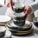 Blue & Gold Ceramic Dinnerware - Grafton Collection