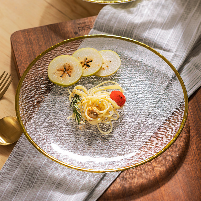 Golden Rim Glass Dinnerware - Grafton Collection