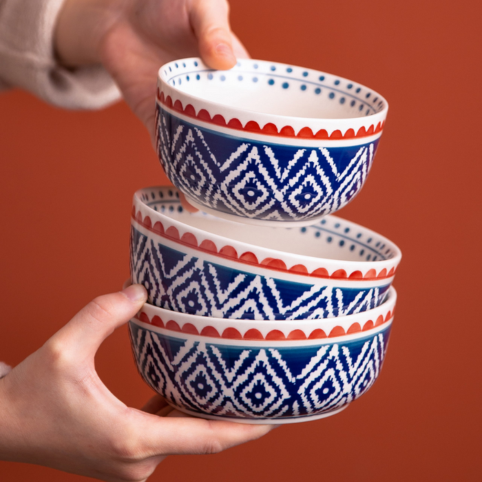 Pattern Blue Ceramic Dishes