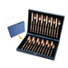 Navy Blue Case Stainless Steel 24Pcs Flatware Set - Grafton Collection