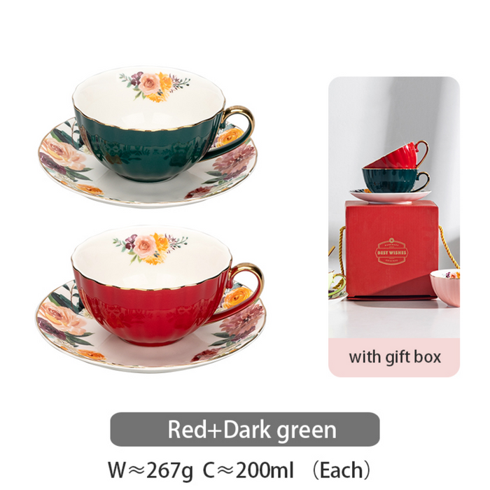European Exquisite Afternoon Luxury Coffee Cup Set