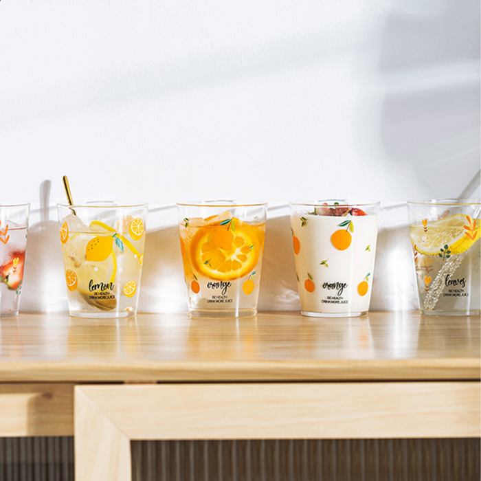 Orange Glass Cups