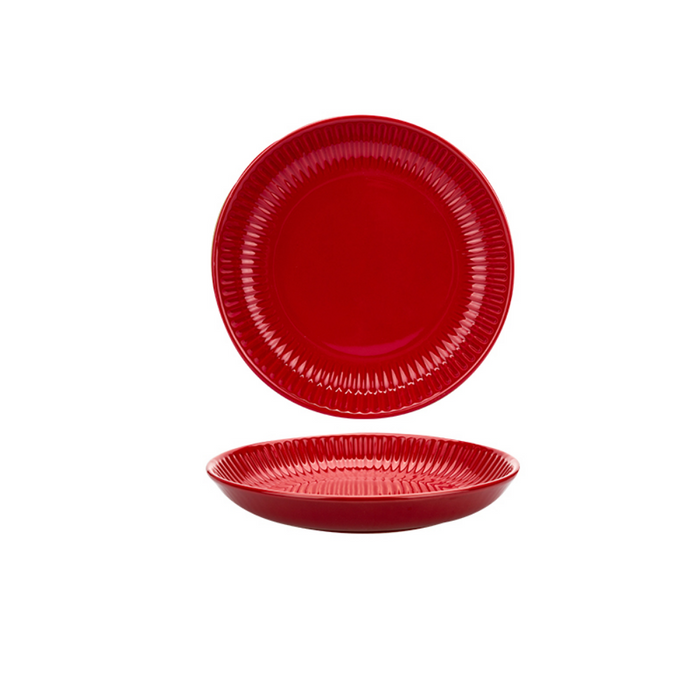 Red Ceramic Dinnerware