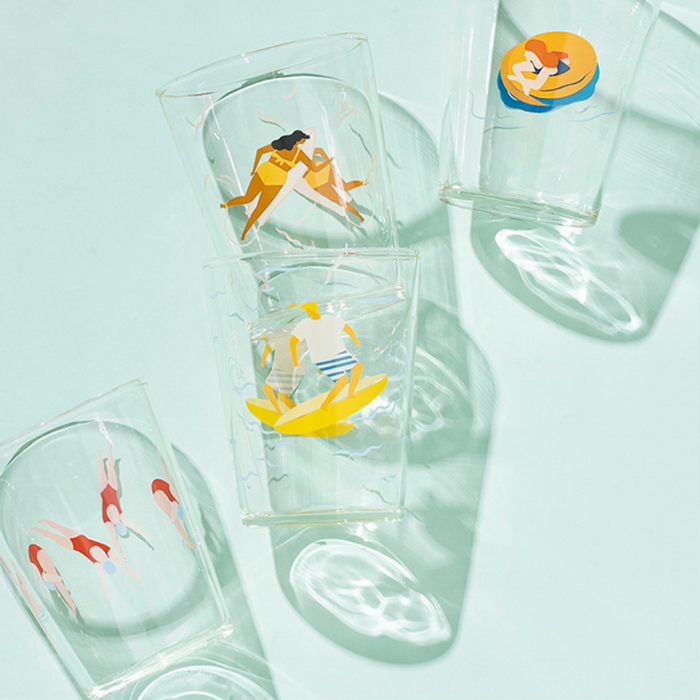 Tropical Glass Cups
