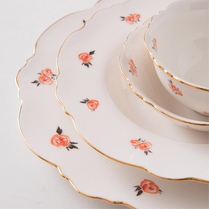 Rose Pattern Dinnerware - Grafton Collection