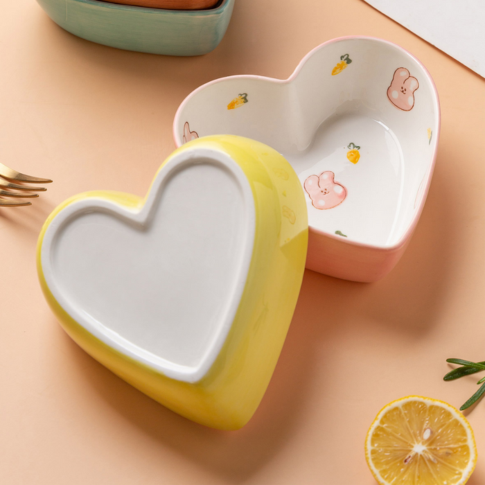 Heart-Shaped Ceramic Dishes - Grafton Collection