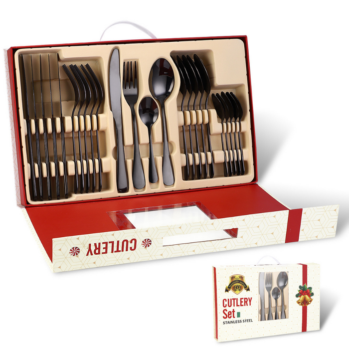 Stainless Steel Cutlery Sets - 24 Pieces