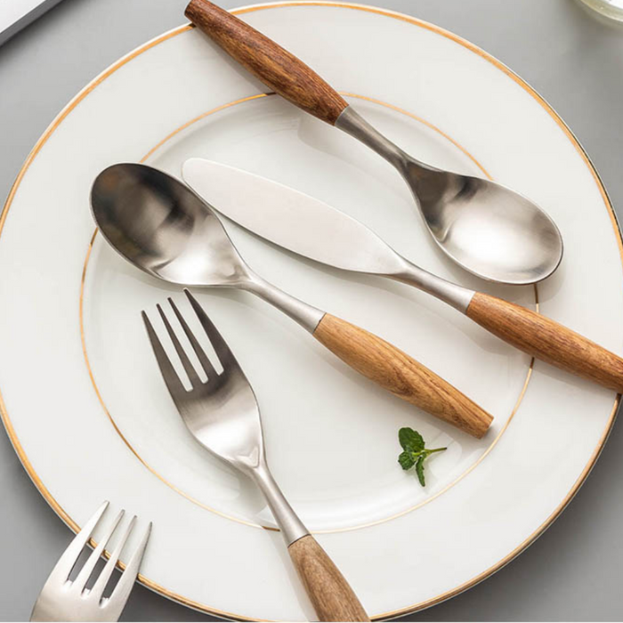 Stainless Steel Rosewood Cutlery Sets
