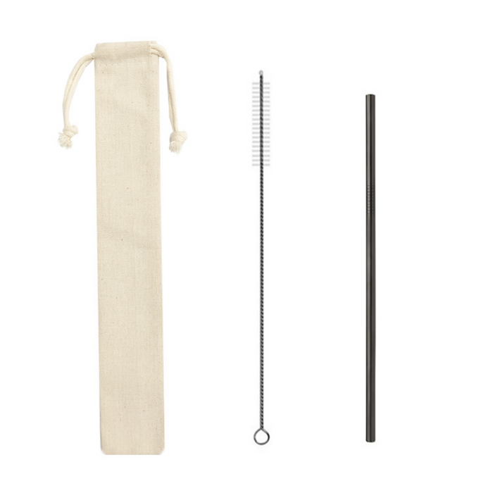 Stainless Steel Reusable Straws With Pouch - Grafton Collection
