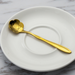Gold-Plated Stainless Steel Floral Stirring Spoon - Grafton Collection