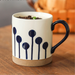 Hand-Painted Blue Ceramic Mugs - Grafton Collection