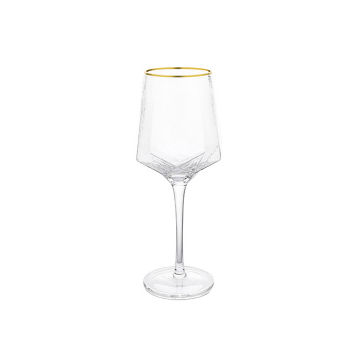 Gold Rim Wine Glasses - Grafton Collection