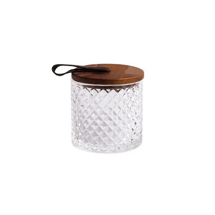 Glass Jar With Wooden Lid - Grafton Collection