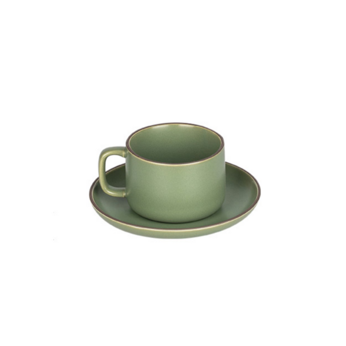Ceramic Tea Cups + Holder - Grafton Collection