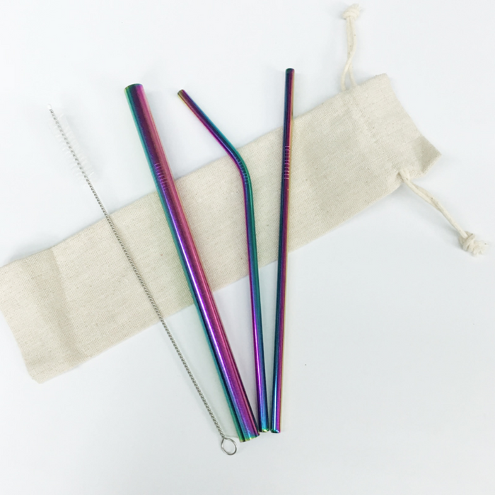 Colored Metal Straws