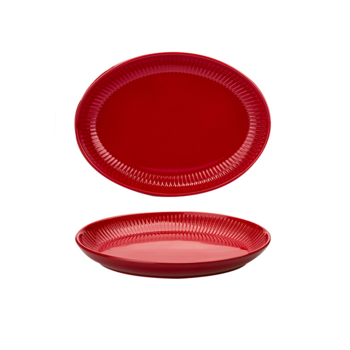 Red Ceramic Dinnerware - Grafton Collection