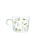 Floral Pattern Glass Mugs - Grafton Collection