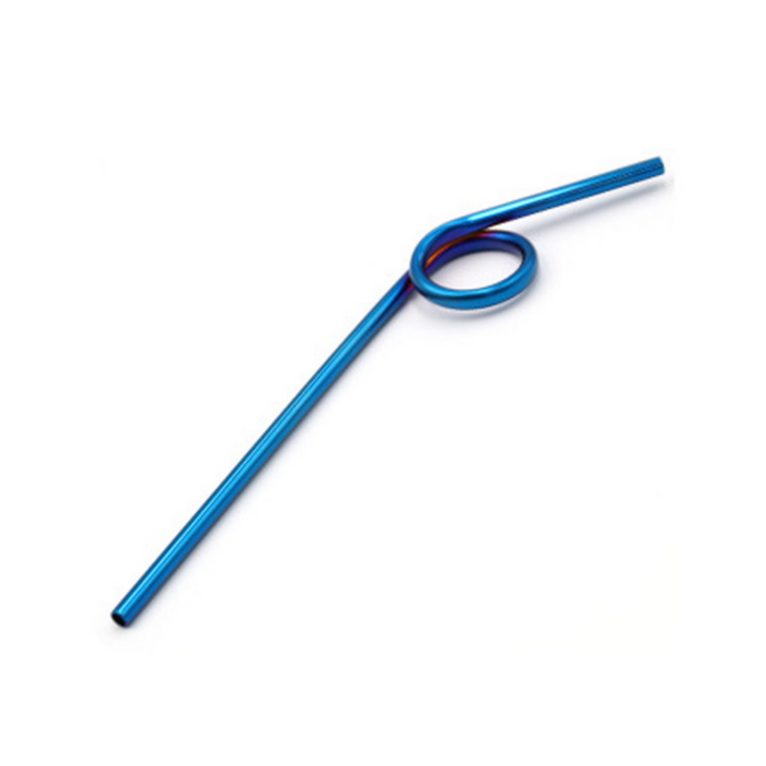 Stainless Steel Reusable Swirl Straws - Grafton Collection