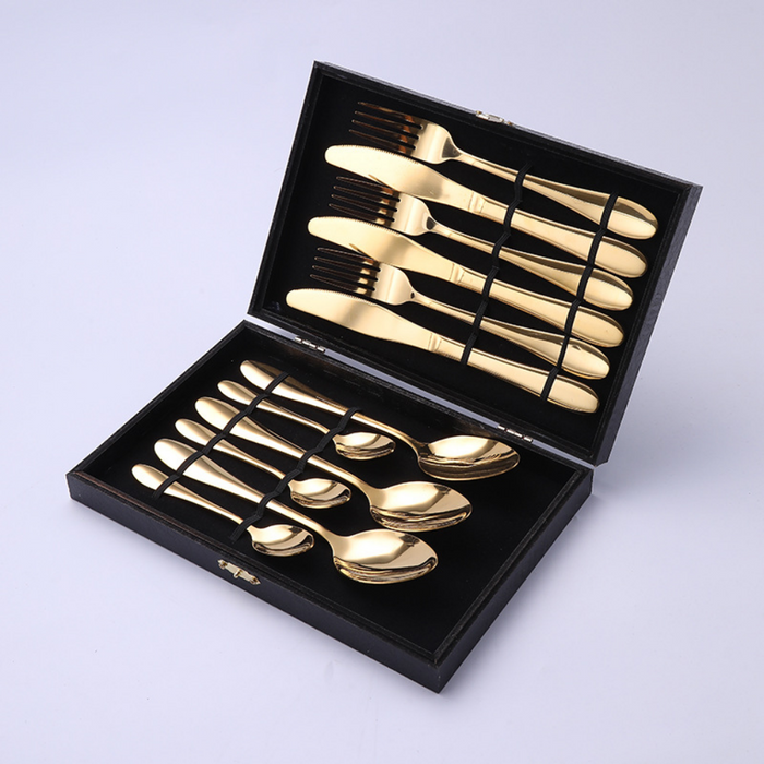 12, 16, & 24 Pc Stainless Steel Cutlery Set