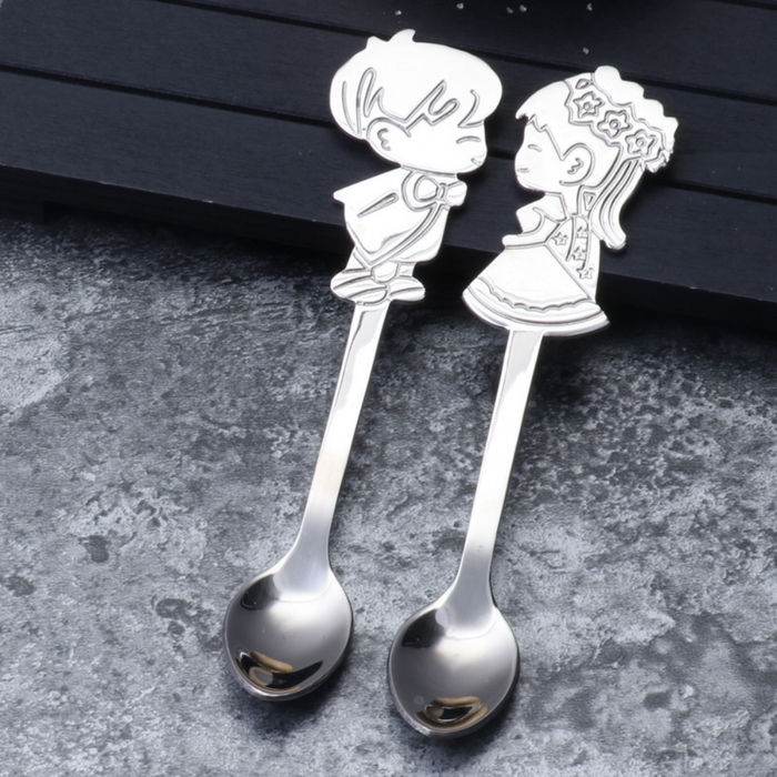 Couples Stainless Steel Stirring Spoon