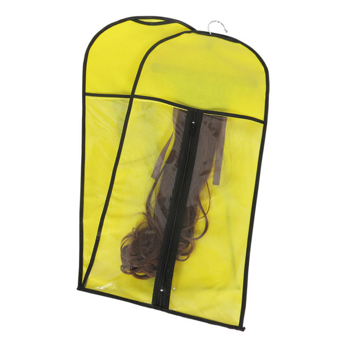 PVC Waterproof & Dustproof Wig Cover Bag With Clip