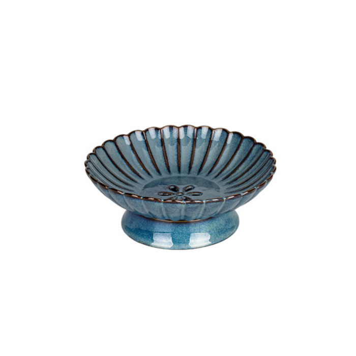 Chrysanthemum-Shaped Ceramic Fruit Bowls - Grafton Collection