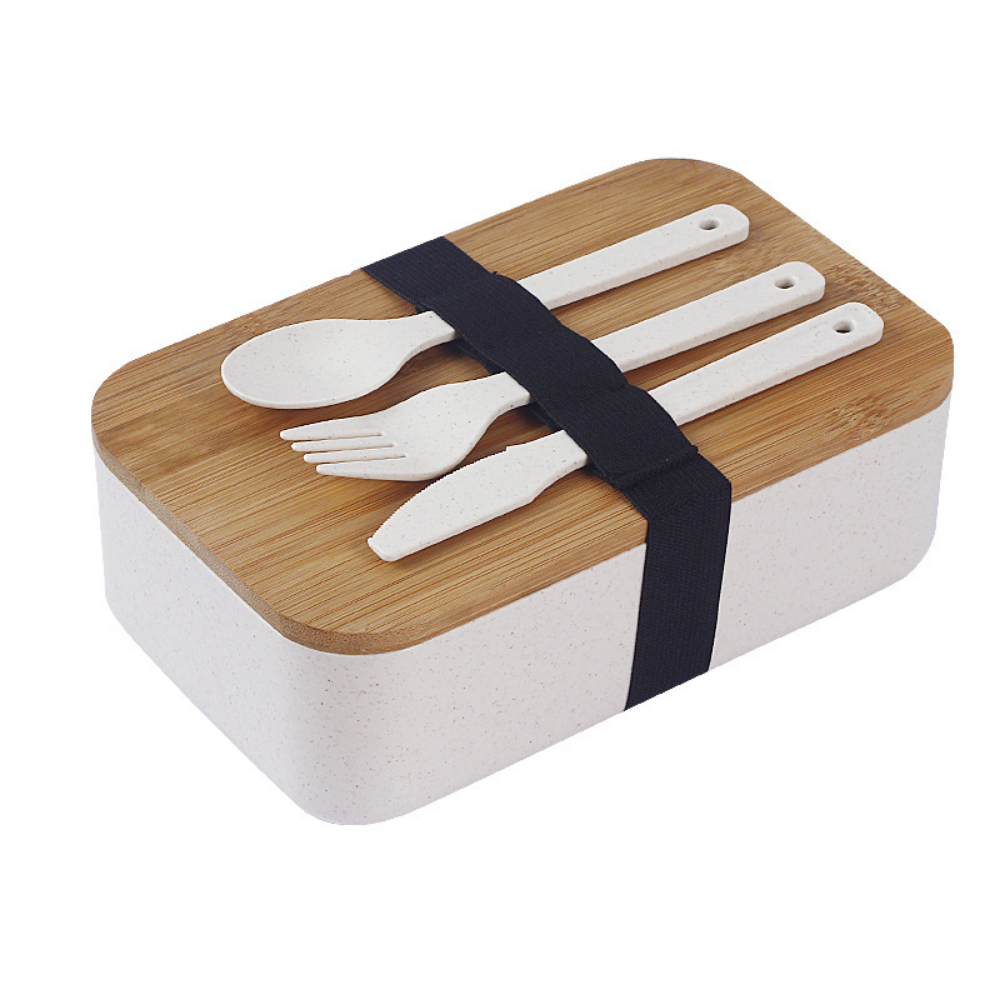 Bamboo Lunch Box & Cutlery Bundle