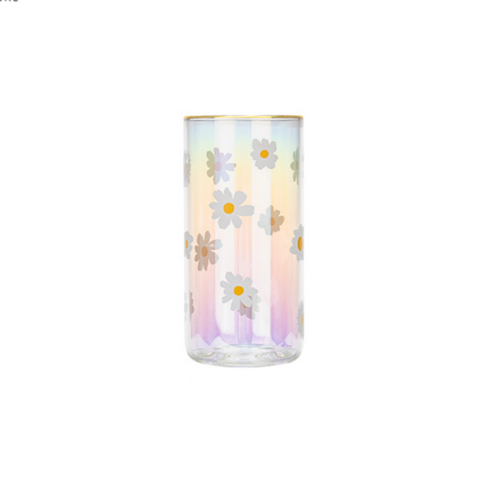 Iridescent Flower Glasses