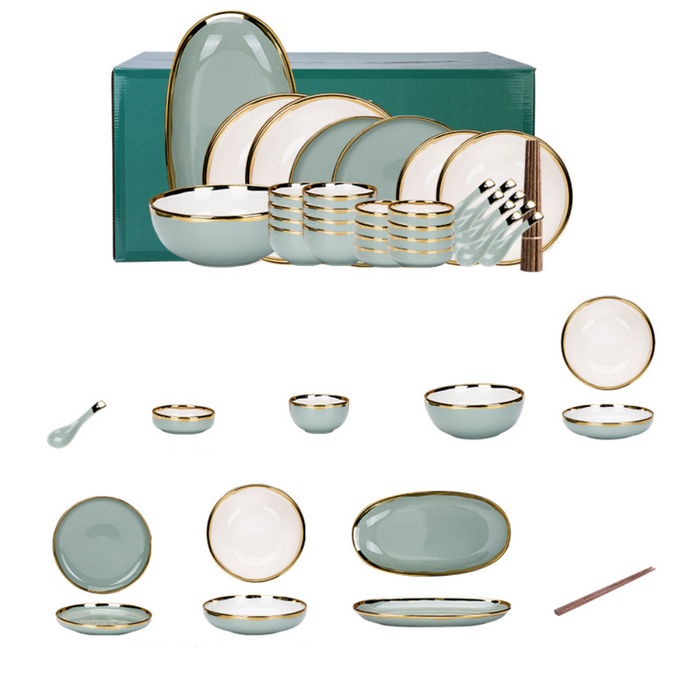 40 Piece Ceramic Dinnerware Set