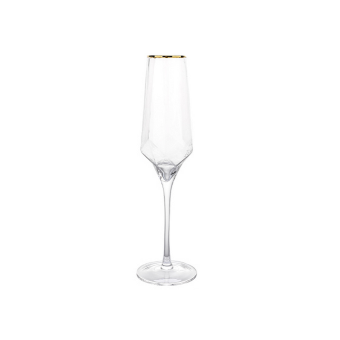 Gold Rim Wine Glasses