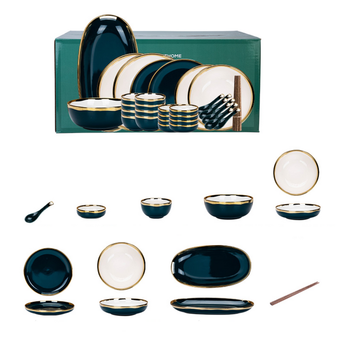 40 Piece Ceramic Dinnerware Set