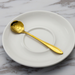 Gold-Plated Stainless Steel Floral Stirring Spoon - Grafton Collection