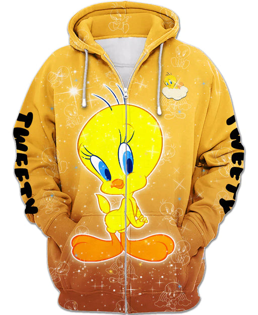 Adorable Tweety Zip Up Hoodie - Grafton Collection