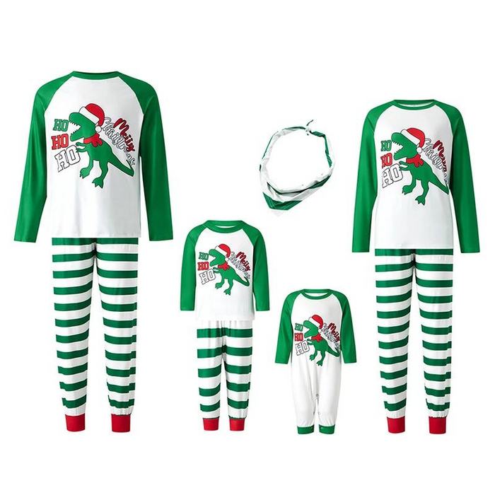 Santa Dinosaur Family Matching Pajamas Set - Grafton Collection