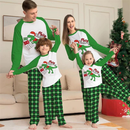 Santa Dinosaur Family Matching Pajamas Set - Grafton Collection