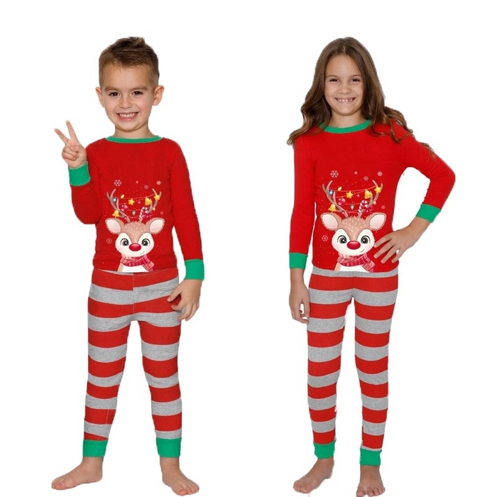 Family Deer Christmas Pajamas Set - Grafton Collection