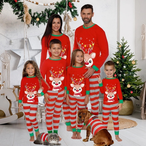 Family Deer Christmas Pajamas Set - Grafton Collection