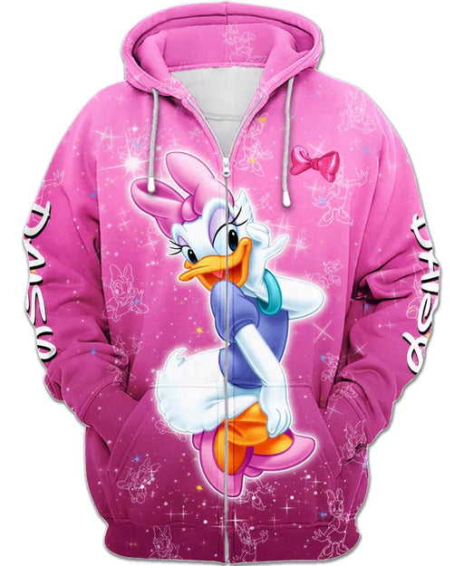 Daisy Duck Zip Up Hoodie - Grafton Collection