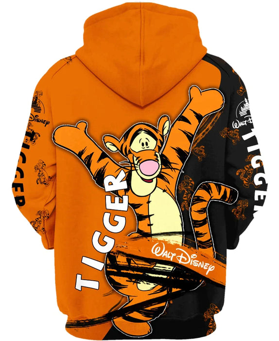 Excited Tigger Zip Up Hoodie - Grafton Collection