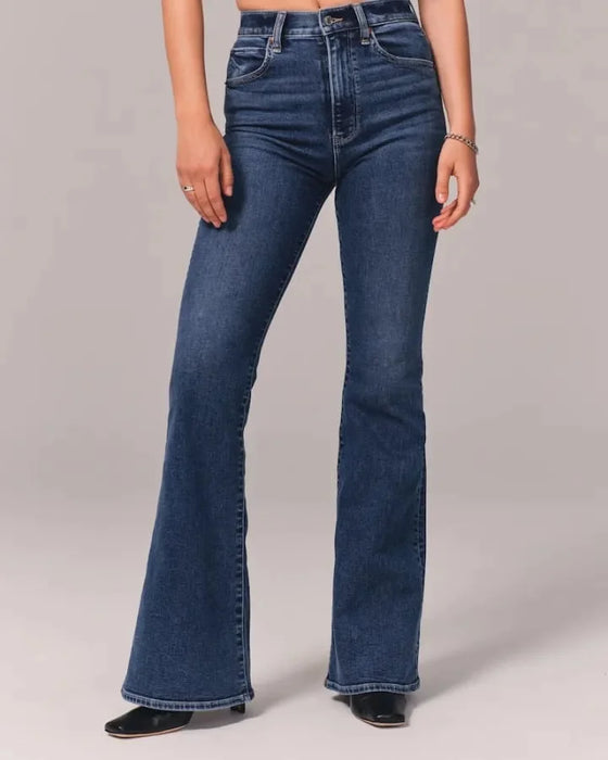 High Raised Flared Jeans With A Stretched Fit - Grafton Collection