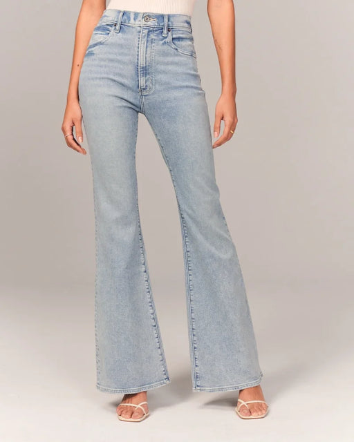 High Raised Flared Jeans With A Stretched Fit - Grafton Collection