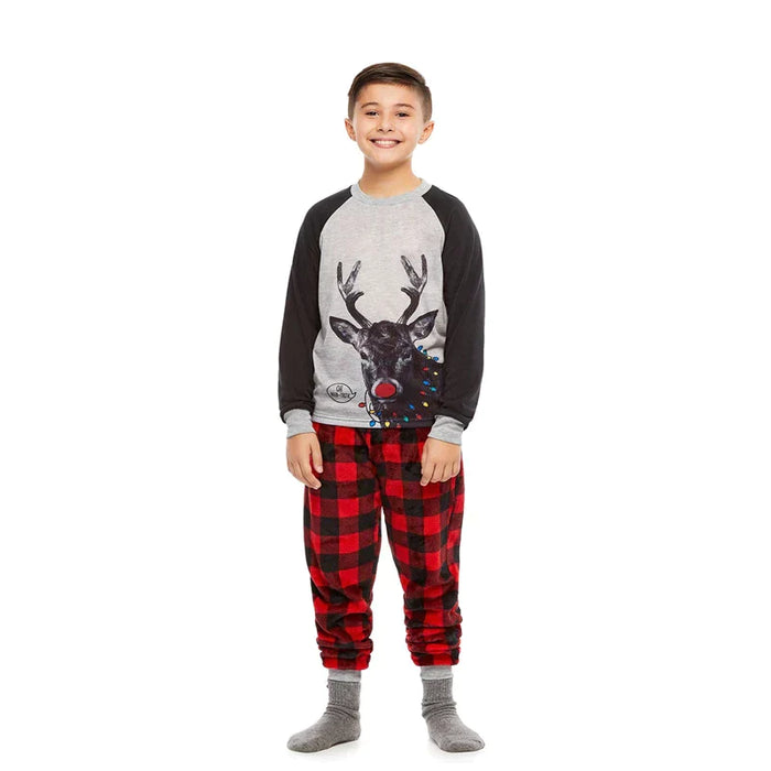 Santa Christmas Deer Pajama Set - Grafton Collection